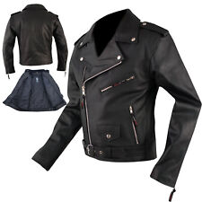 Bikers leather Cruiser Motorcycle Jacket Motorcycle Cow Hide All Season A-PRO