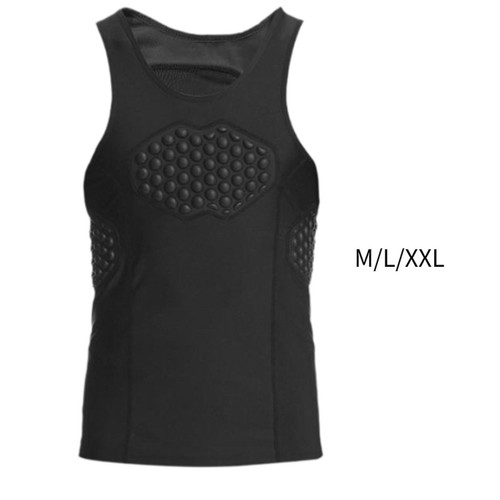 Mens padded vest chest rib - mens,
