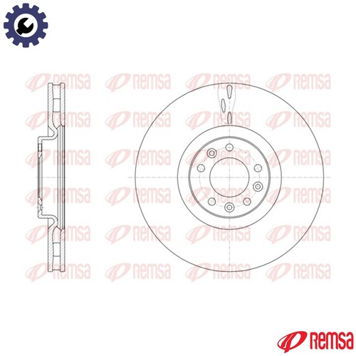 Brake disc 61498 for - 61498.10,