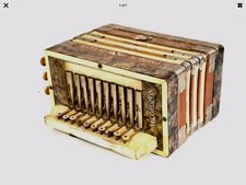 GEBR LUDWIG PARAGON DELUXE Diatoinic Button Accordion Melodeon 10 Treble -