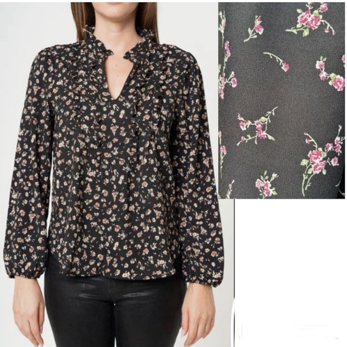 Pleione floral ruffle blouse - floral,