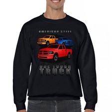 American Steel Tough Truck Sweatshirt Offroad Pickup 4x4 USA Rugged Crewneck
