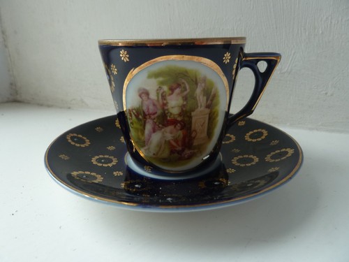 Vintage teacup and saucer - teacup,