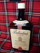 Vintage Ballantines Scotch Whisky Empty Glass Bottle 3 L Litres in pouring cage