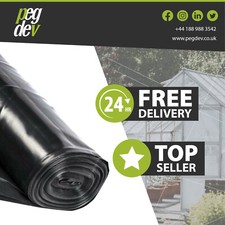 500G BLACK POLYTHENE PLASTIC SHEETING 4M WIDE Garden, Weeds, Gravel & Diy 1-50m