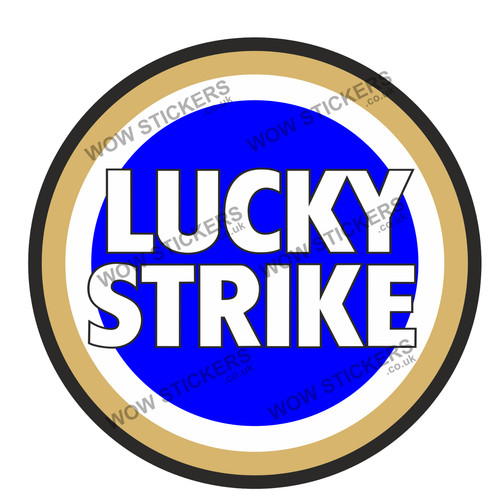 Blue lucky strike motorbike - strike,