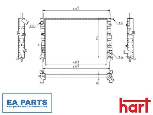 Radiator engine cooling for - engine,