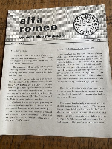 Alfa romeo vintage - alfa, owners