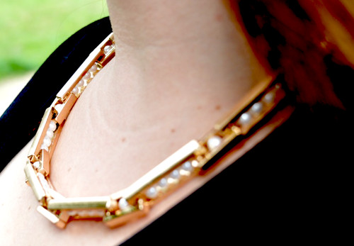Zara short gold chain faux - ,