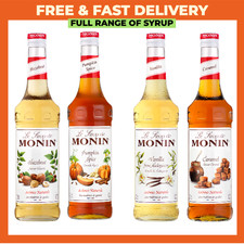 Monin Coffee Syrups 70cl Bottles - AS USED BY COSTA COFFEE - Select Your Flavour