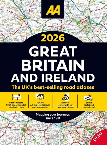 2026 road atlas map - map, great