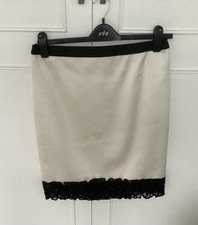 Coast Cream Satin Skirt with
