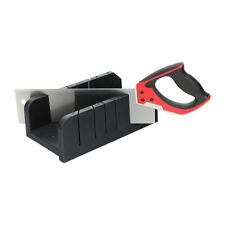 Timco Tenon Saw & Mitre Box Kit Wood Hand Panel Sawing Cutting Soft Grip 2pcs