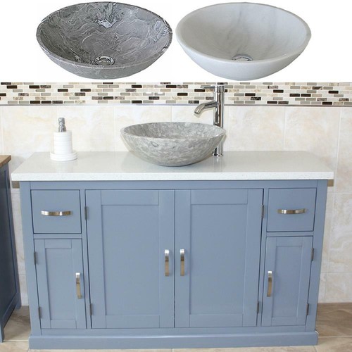 Grey painted bathroom - bathroom, vanity