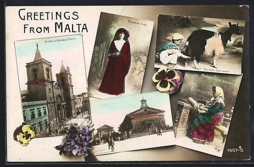 Postcard malta john - postcard, john's