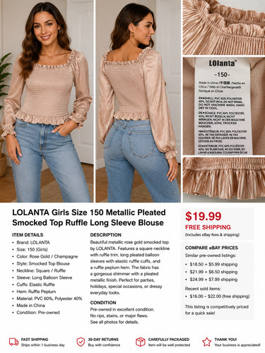 Lolanta girls metallic - metallic, smocked