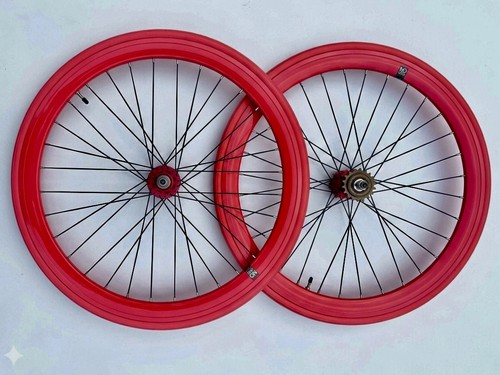 700c logo fixie wheelset - no,