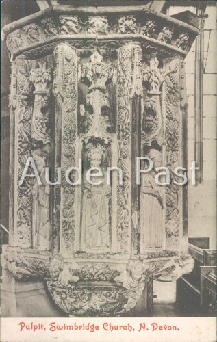 1908 swimbridge church - 1908, pulpit