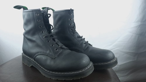 Solovair black greasy - greasy, 8-eye