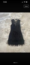 Black  LIPSY  feather dress