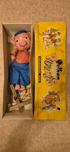 Vintage pelham puppet - puppet, pig