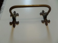 Pair Antique Hinged Brass
