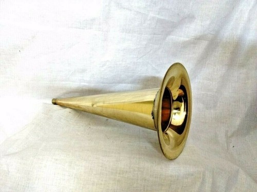 Edison horn brass phonograph - brass,