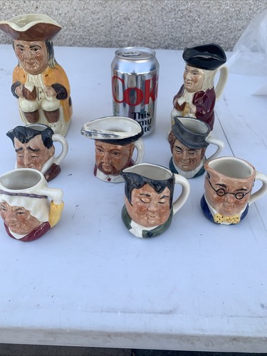 Vtg toby jugs total by - toby, 8