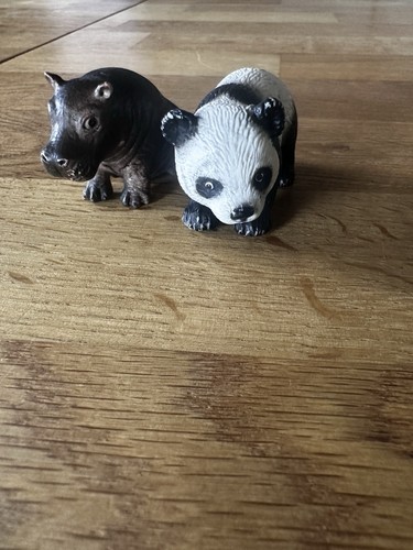 Schleich baby panda and - and, hippo
