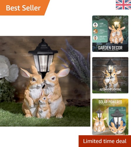 Adorable resin solar rabbit - adorable,