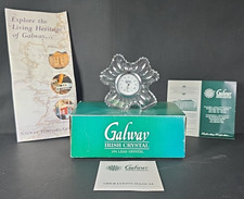 Galway Irish Crystal Shamrock Clock