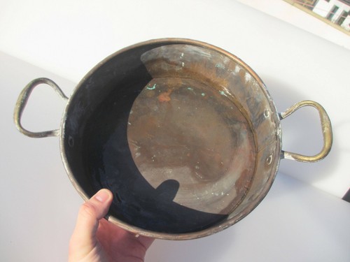 Victorian copper frying pan - victorian,