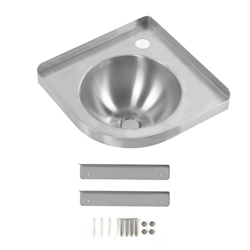 Corner basin sink brushed - sink,