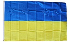 UKRAINE  FLAG 3 x 5 '   COUNTRY FLAG  -  NEW 3X5 INDOOR OUTDOOR COUNTRY FLAG