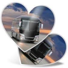 2 x Heart Stickers 10 cm -