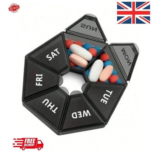 Weekly daily pill box - pill,