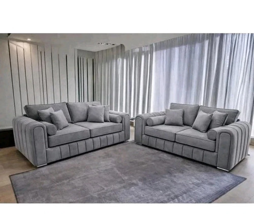 Luxury velvet fabric sofa - fabric, 3+2