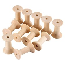 24Pcs Wooden Empty Thread