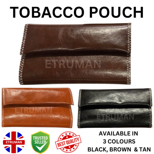 Faux leather tobacco pouch - pu,
