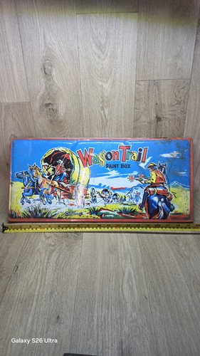 Vintage wagon trail paint box - vintage,