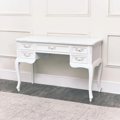 Antique large white - , ornate