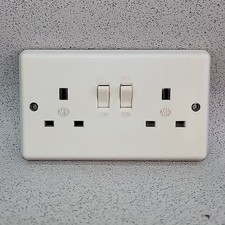 MK Double Switched Socket