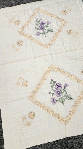 Pair vintage floral - pair,