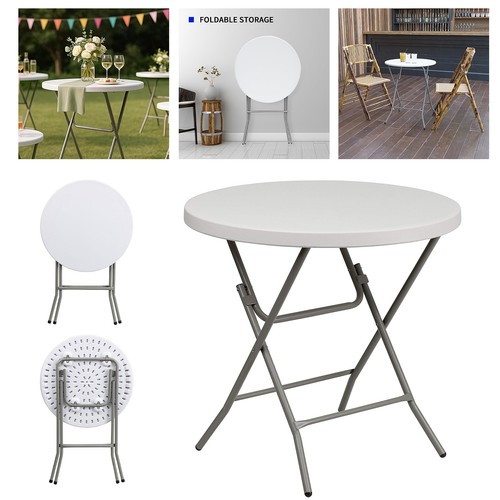 Folding round table - ,