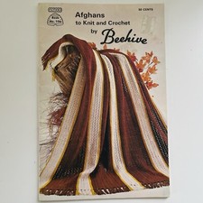 Vintage Patons Book 106 AFGHANS to Knit and Crochet By Beehive