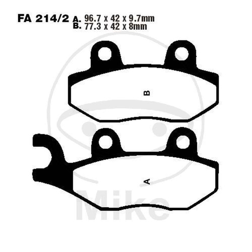 Pair ebc pads fa214 - of,