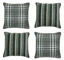 GREY Cushion Covers REVERSIBLE