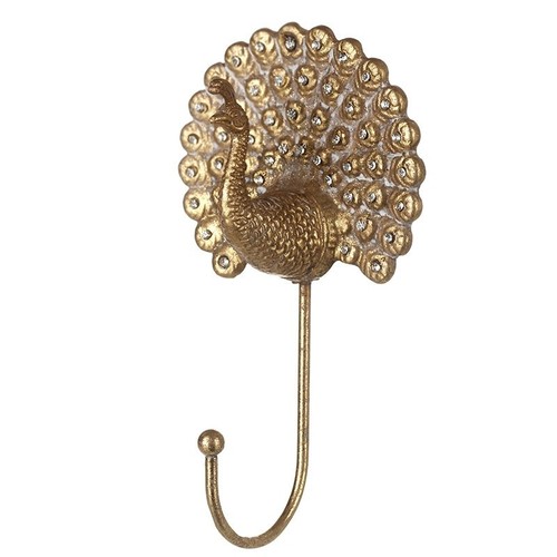 Metal peacock hook with - metal,