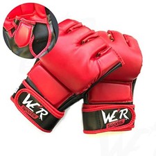 MMA Training Gloves Fight Boxing Punch Bag Kick Muay Thai Pad Cage Sparring