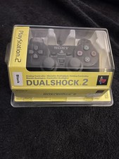 Official Sony Playstation 2 DualShock Controller Black Factory Sealed SCPH-10010